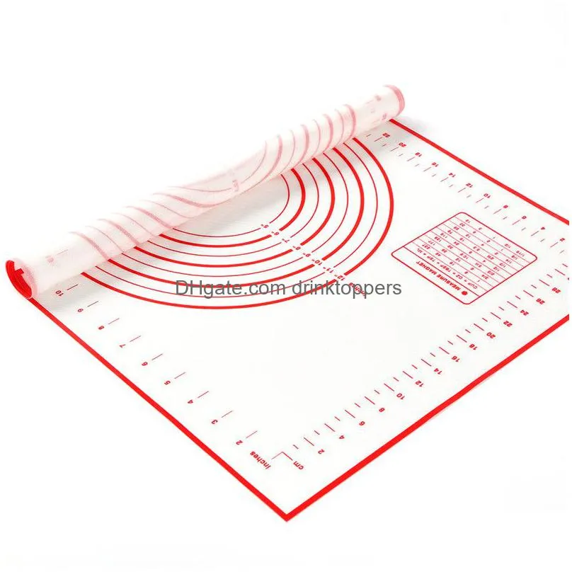 60x40cm silicone baking mats sheet pizza dough non-stick maker holder pastry kitchen gadgets cooking tools utensils bakeware