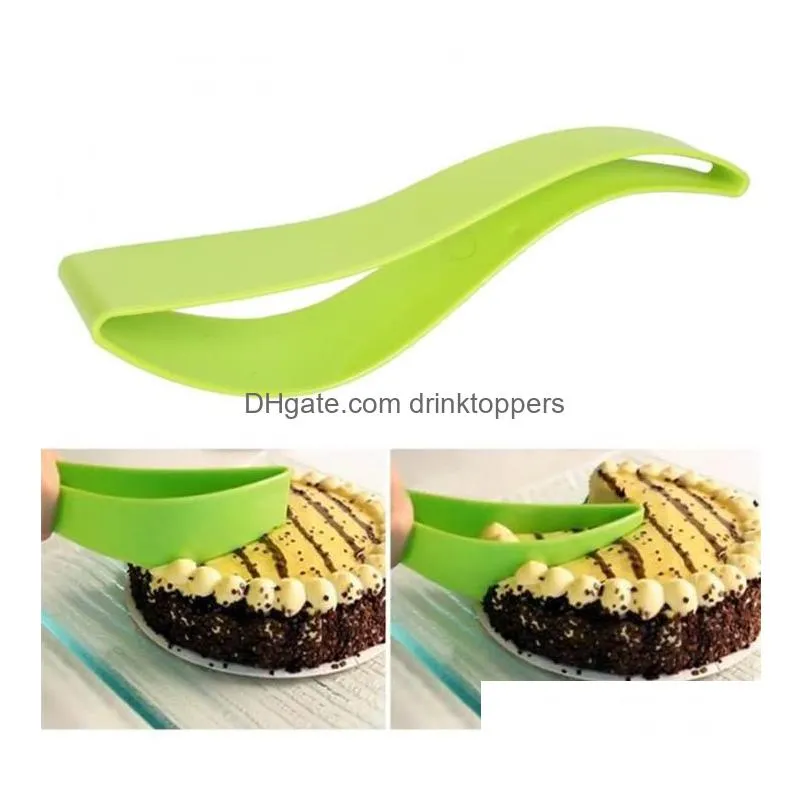brand cake pie slicer sheet guide cutter server bread slice knife kitchen gadget kitchen accessories cooking tools