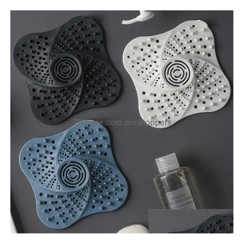 reinforced design bathroom drain hair catcher bathing stopper kitchen plug sink strainer filter shower anti-clogging filter net