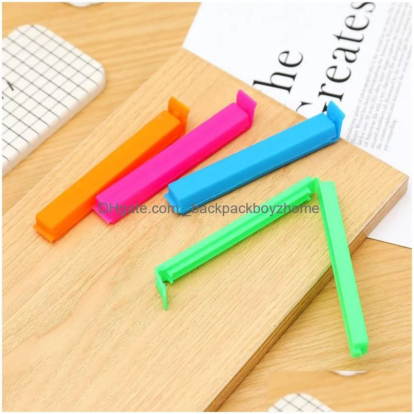 11cm random color portable new kitchen storage food snack seal sealing bag clips sealer clamp plastic tool bag clip