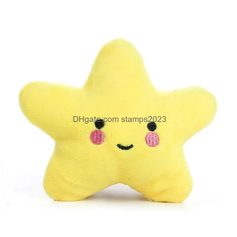 cute dog toy plush pets stars toy soft fleece dog toys shrilling decompression tool pet squeeze sound cats dog toys