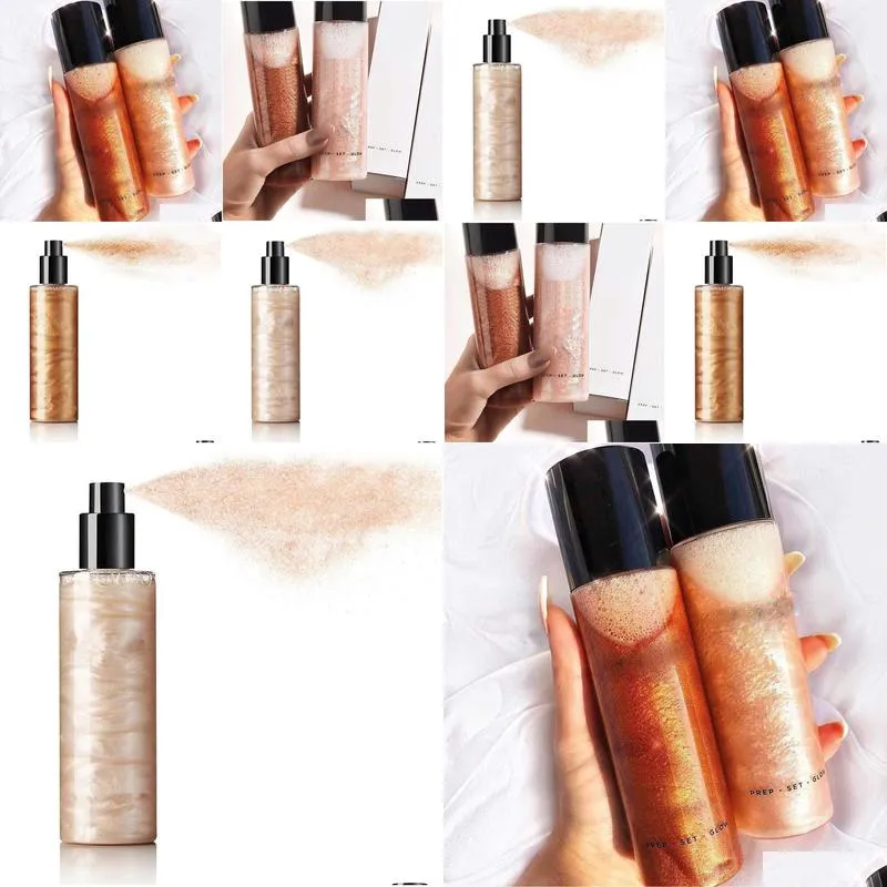 Liquid Highlighters Makeup Prep Set Glow Spray Moisturizing Primer 120ml Face Makeup