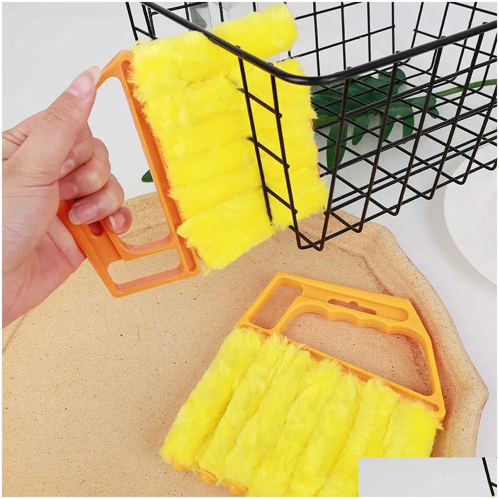 New Microfiber Window Cleaning Cloth Detachable Shutter Air Conditioner Duster Washable Brush Cleaner Household Cleaning Accessories