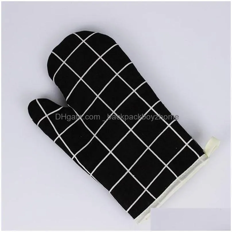 oven gloves non-slip kitchen oven mitts heat resistant oven gloves for cooking baking bbq grilling accessories