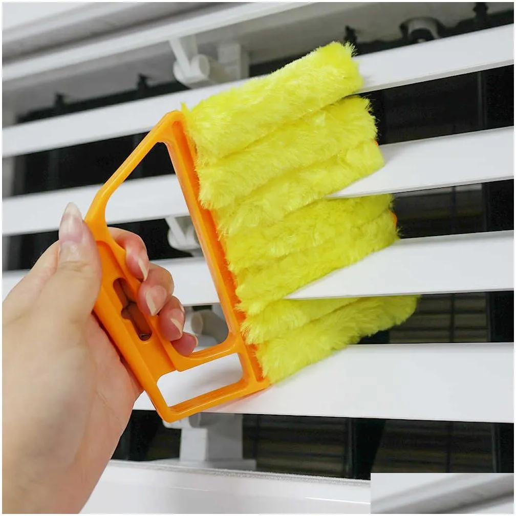 New Microfiber Window Cleaning Cloth Detachable Shutter Air Conditioner Duster Washable Brush Cleaner Household Cleaning Accessories