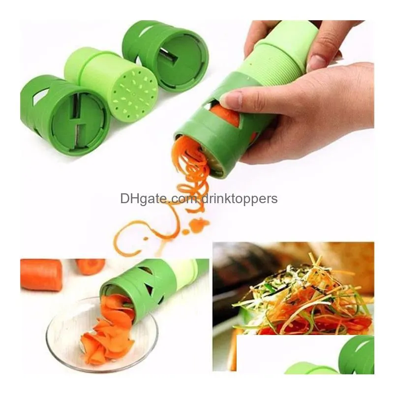 creative vegetable cutter fruit slicer spiralizer easy garnish veggie twister processing device kitchen gadgets cooking tools