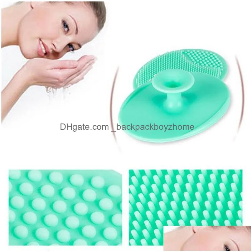 massage wash pad face cleansing brush tool face exfoliating blackhead clean silicone brush cleaning face brushes