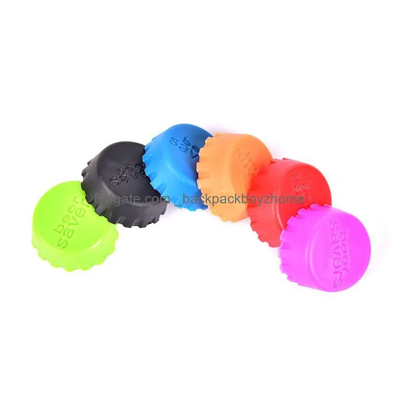 multicolor silicone beer bottle cap 3cm wine stopper vinegar soy corktail lid bottle cover good seal kitchen gadgets