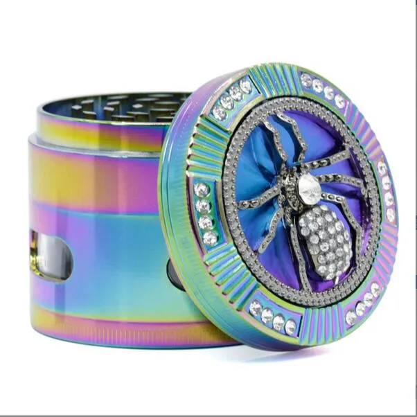 animal 4 layers diameter 63mm herb grinder tobacco crusher smoking accessories smoke accessroy cnc teeth colorful tools