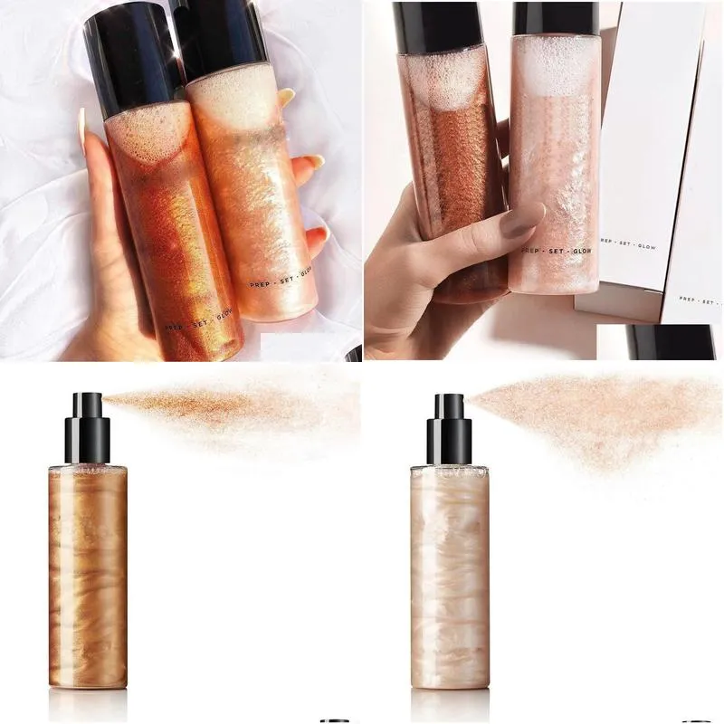 Liquid Highlighters Makeup Prep Set Glow Spray Moisturizing Primer 120ml Face Makeup
