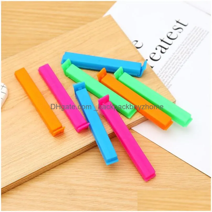 11cm random color portable new kitchen storage food snack seal sealing bag clips sealer clamp plastic tool bag clip