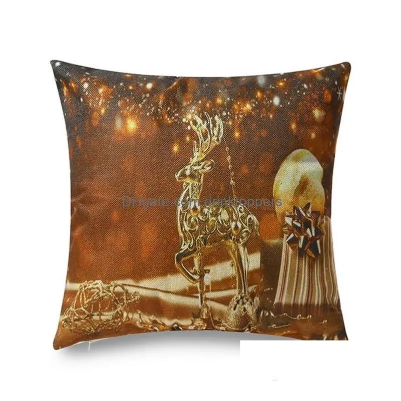 45x45cm merry christmas pillow case xmas designed throw pillow cover cushion decor christmas decoration for home