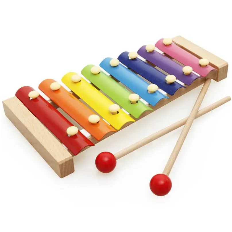 Wooden Xylophone Percussions Baby Music Instrument Toy Infant Musical Funny Toys For Boy Girls Educational Toys