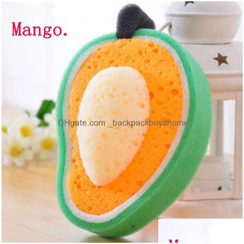 washing dish towel fruit shape rags thicken scouring pad sponge cloth furniture bathroom kitchen cleaning dishcloth cleaning cloths