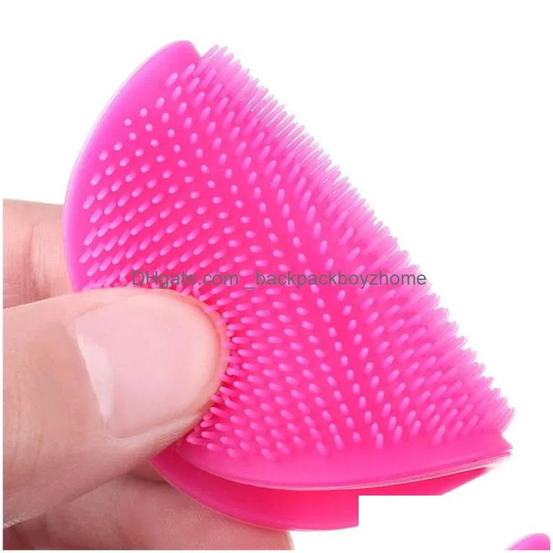 massage wash pad face cleansing brush tool face exfoliating blackhead clean silicone brush cleaning face brushes