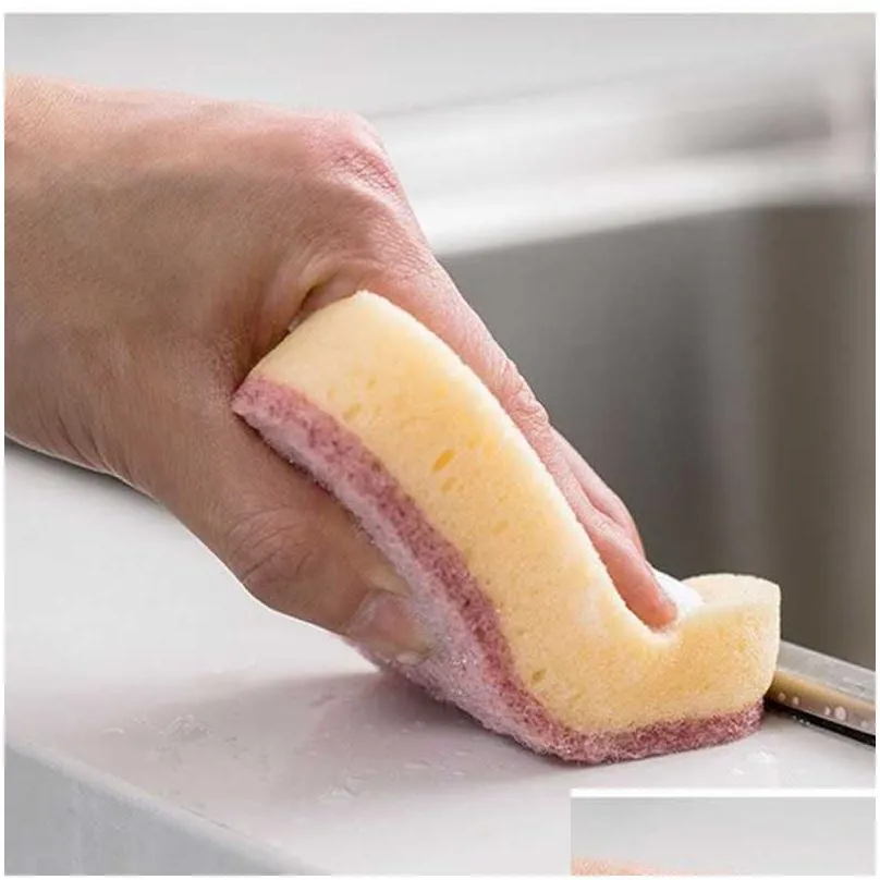 New Cloud Shape Household Water Absorption Dishwashing Sponge Pads Cleaning Sponge Brush Kitchen Office Dishwashing Brushes