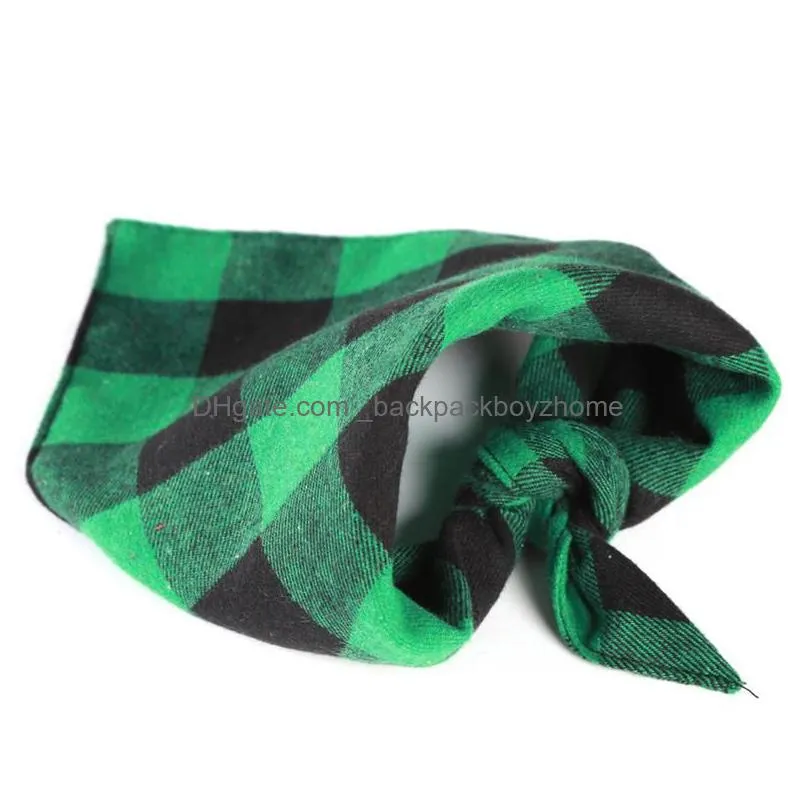 classsic plaid pet dog bandana dogs bibs large pet scarf adjustable cat banadas scraf pet cats costume dog accessories