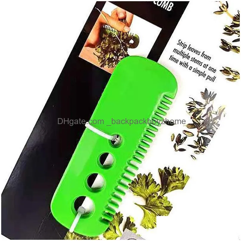 vegetable leaf picker vegetable leaf comb household kitchen multi-function cooking gadget portable kitchen tool accessories