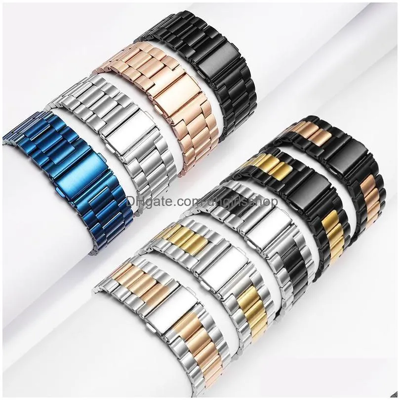 stainless steel strap for  watch band 38mm 42mm metal watchband 40mm 44mm sport bracelet for iwatch series 76se5432 220810