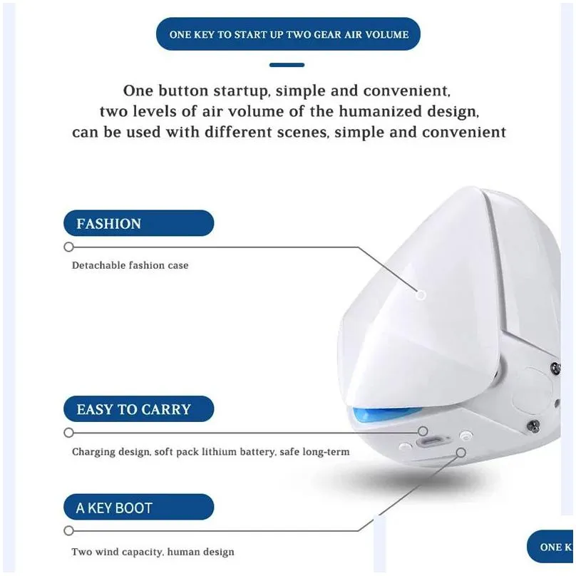 face mask smart facemask hh01 portable mini air purifier with filter pm2 5-proof masking beautiful and high quality257p