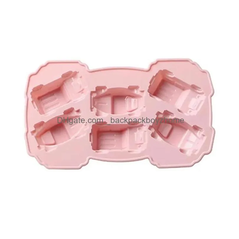 creative cake chocolate molds silicone cake pudding 3d car shape mould home kitchen baking tool