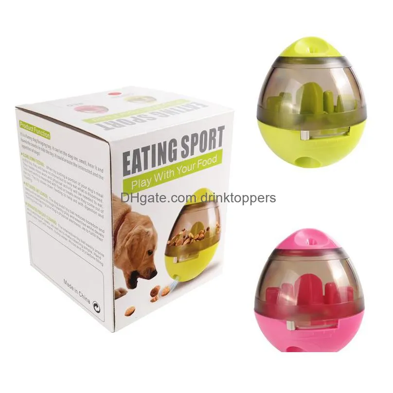 fun pet eating toy tumbler leaking food ball dog puzzle eating bowl pet feeder supplies 