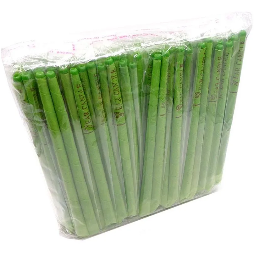 100pcs Ear Treatment Healthy Care Ear Candles ECleaner Indiana Therapy Fragrance Candling