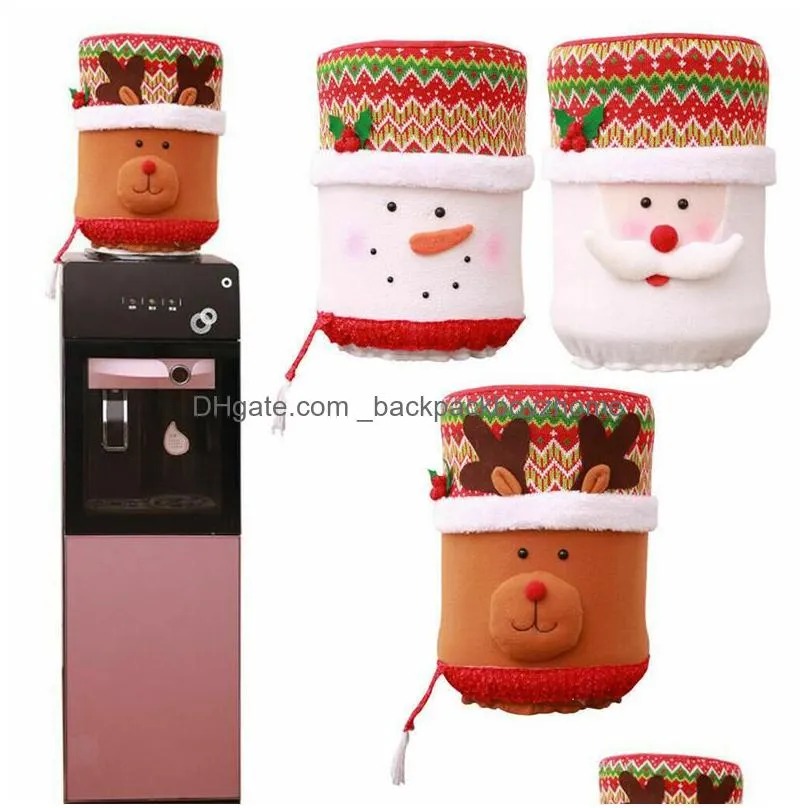christmas water dispenser dust cover home accessories drinking fountain decor bucket fabrics xmas office home decoration