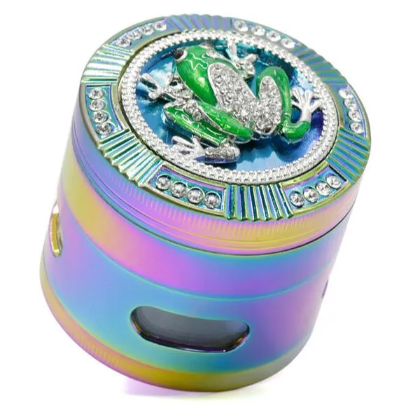 animal 4 layers diameter 63mm herb grinder tobacco crusher smoking accessories smoke accessroy cnc teeth colorful tools