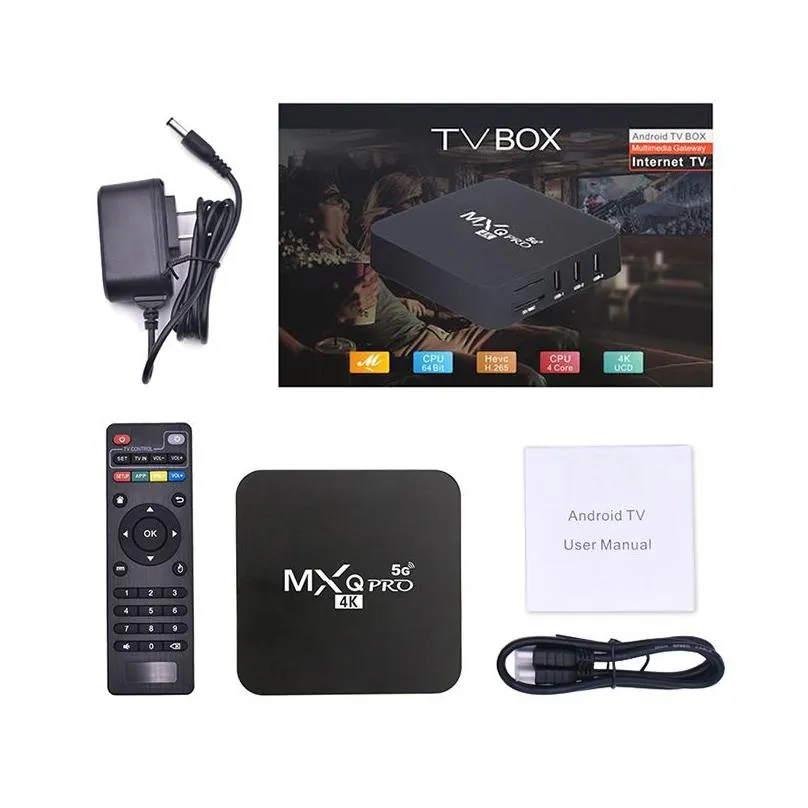  mx2 mxq pro rk3229 1gb 8gb/2gb 16gb quad core android 9.0 tv box with 2.4g 5g wifi 4k media player