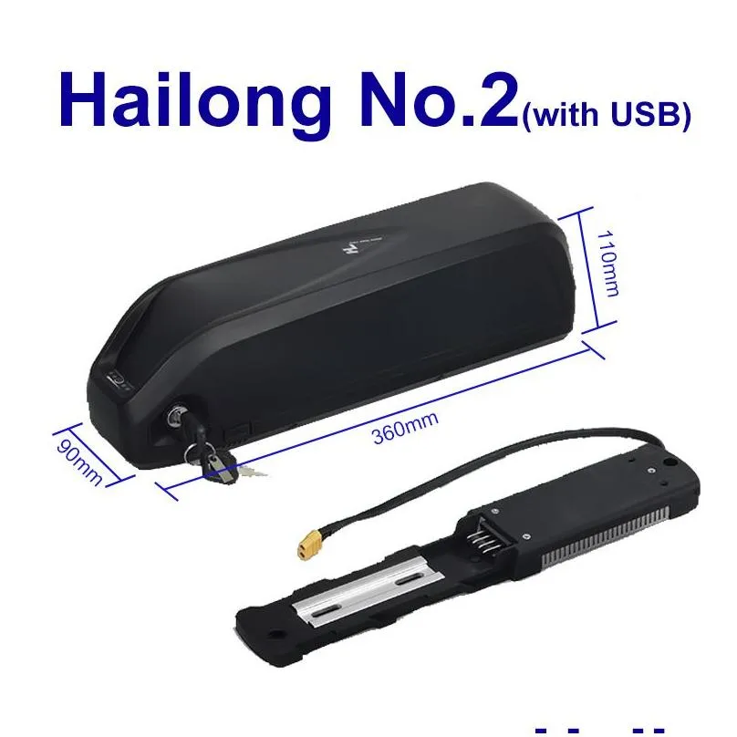 hailong li-ion e-bike battery 48v 13ah 17.5ah 21ah bms 20a 30a 40a lithium ion ebike battery case for electric bike