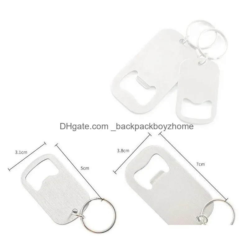 portable stainless steel bottle openers beverage beer opener keychain creative home kitchen bar tools