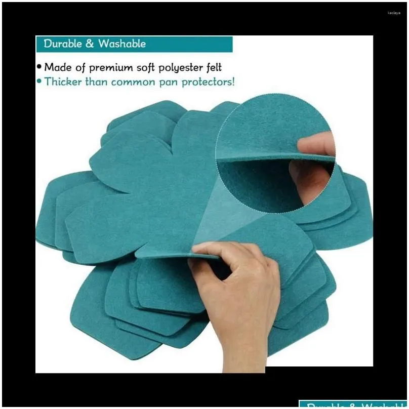 table mats pot and pan protectors 12 3 different sizes thicker felt protector pads protecting your cookware