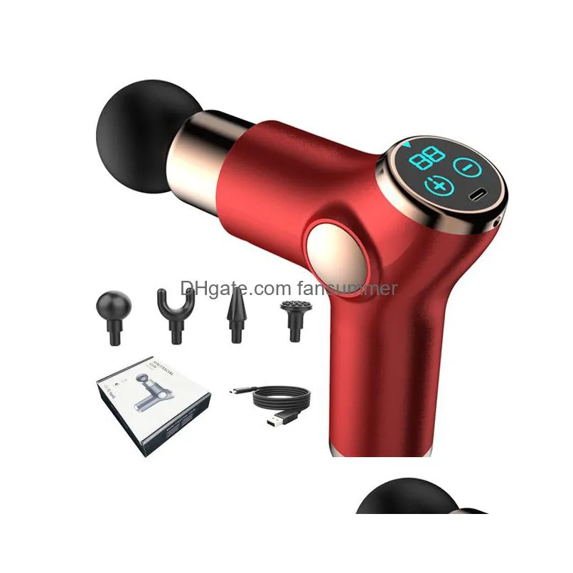 mini charging fascial gun vibration massage machine muscle relaxation neck and back compression massager portable fitness device