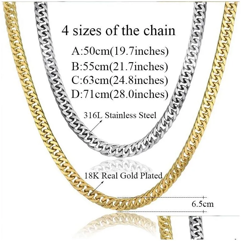 whole salevintage long gold chain for men chain necklace trendy golds color stainless steel thick bohemian jewelry colar male