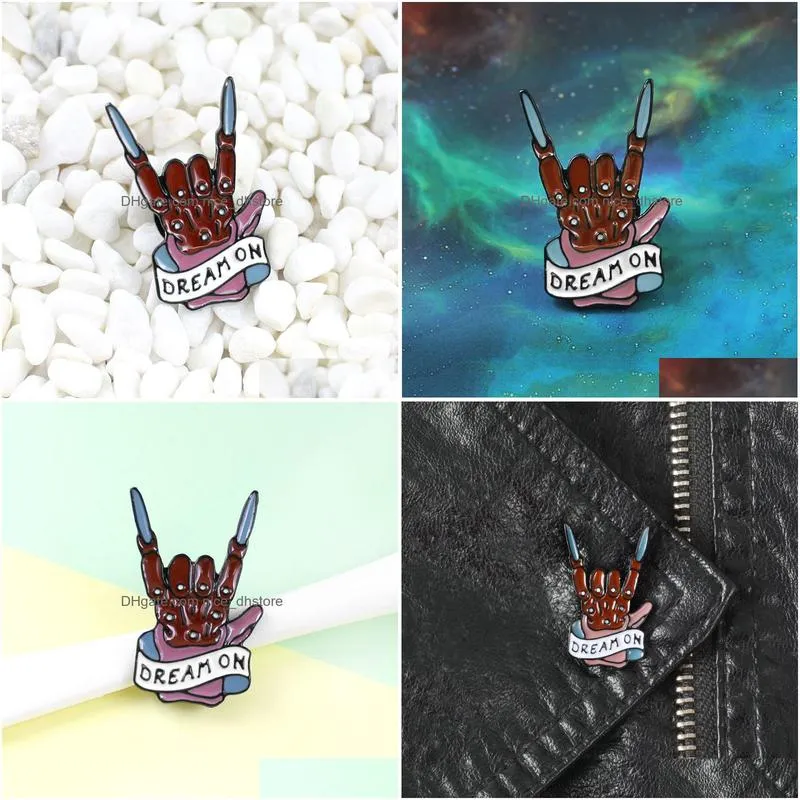 dream onbrooch terror movie freddy krueger zombie hand nightmare on elm street enamel pins dark evil hand pin badge gothic