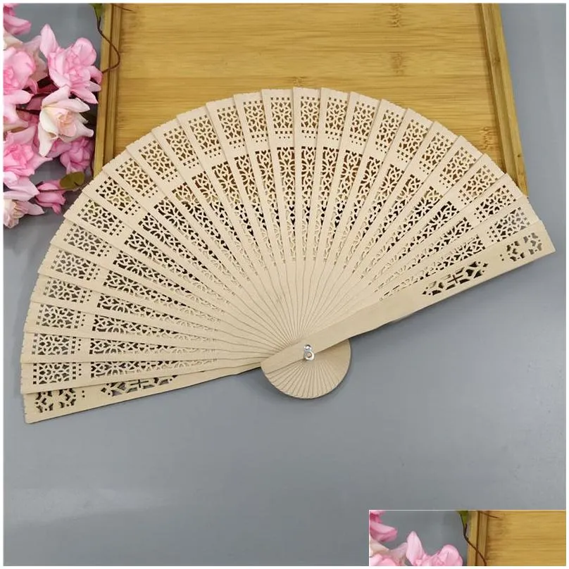 Personalized Folding Paper Fans Customized Wedding Guests Gifts Birthday Parties Baby Baptism Country Home Decoration