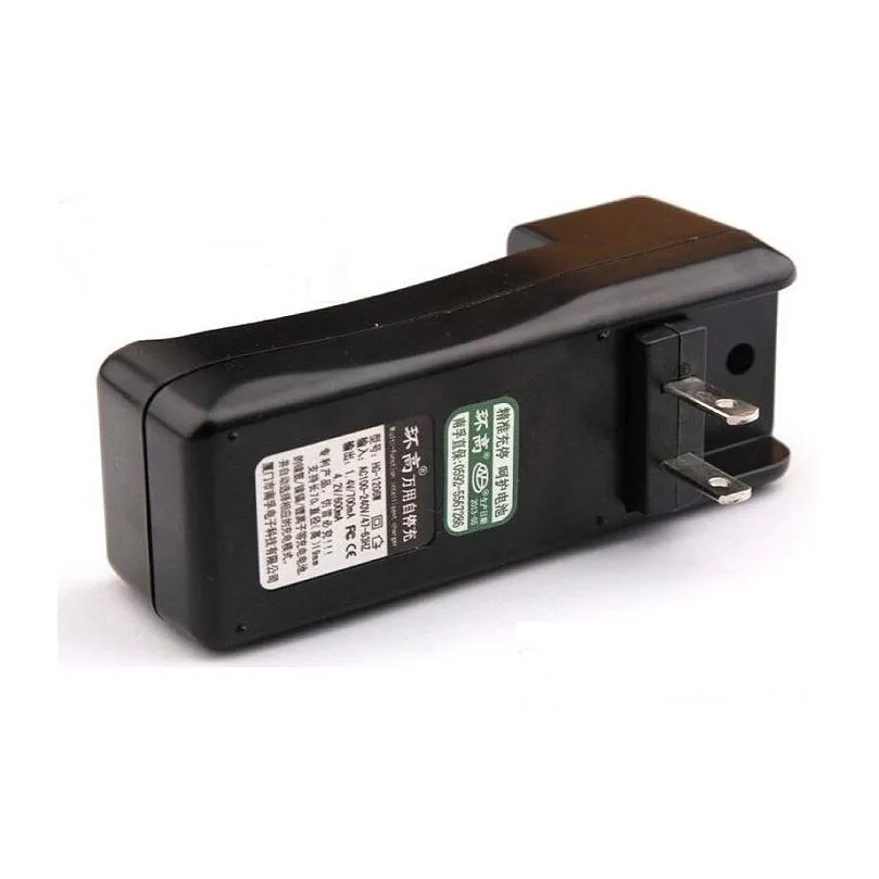 dual slot  18650 18350 26650 18490 lithium battery double rechargeable  with us eu au uk plug