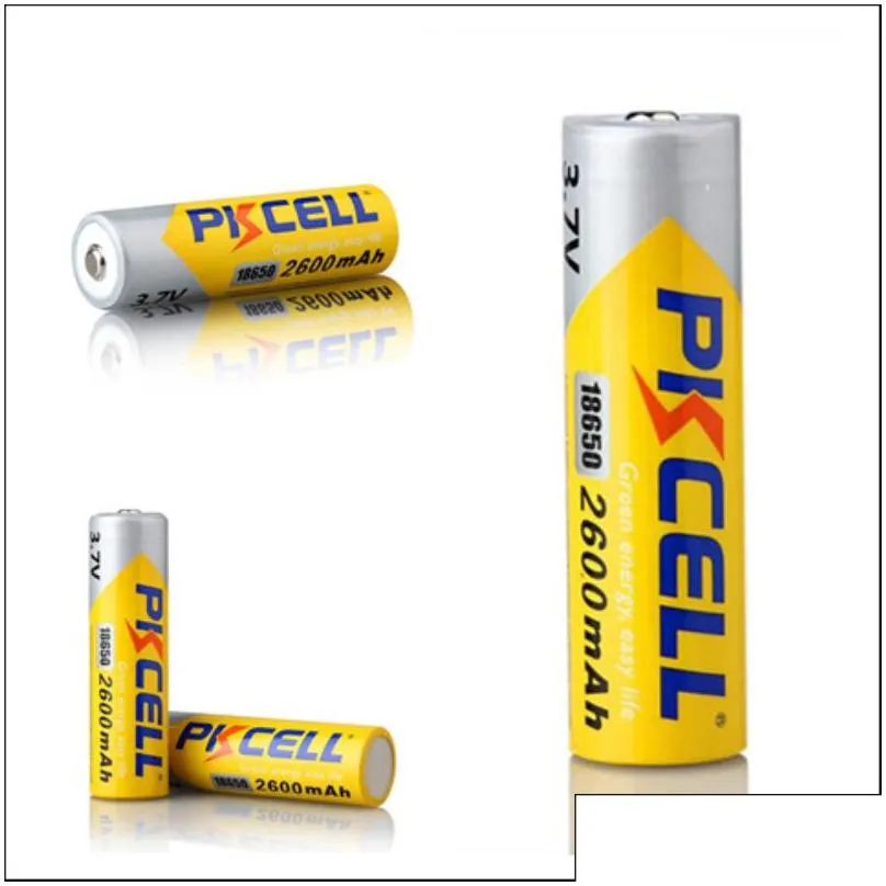 pkcell 18650 battery 2600mah rechargeable lithium battery for micro phone computer electric skate
