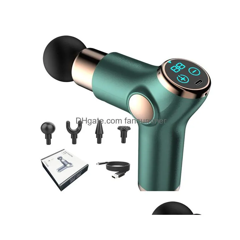 mini charging fascial gun vibration massage machine muscle relaxation neck and back compression massager portable fitness device