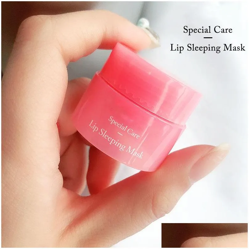 Korea  Special Care Lip Sleeping Mask lip balm Lipstick Moisturizing Anti-Aging Anti-Wrinkle LZ Brand cosmetic