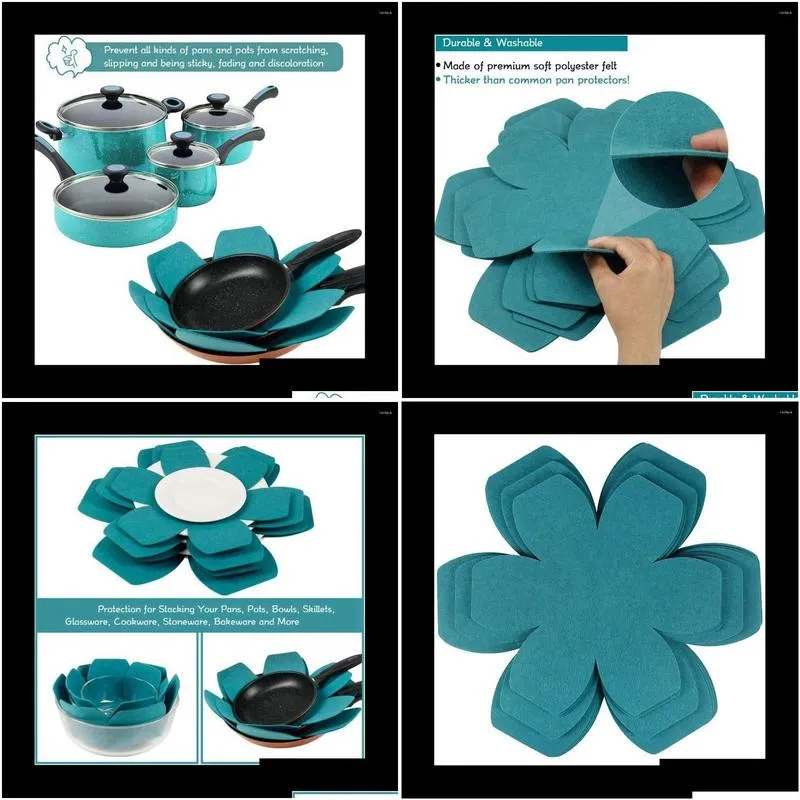 table mats pot and pan protectors 12 3 different sizes thicker felt protector pads protecting your cookware