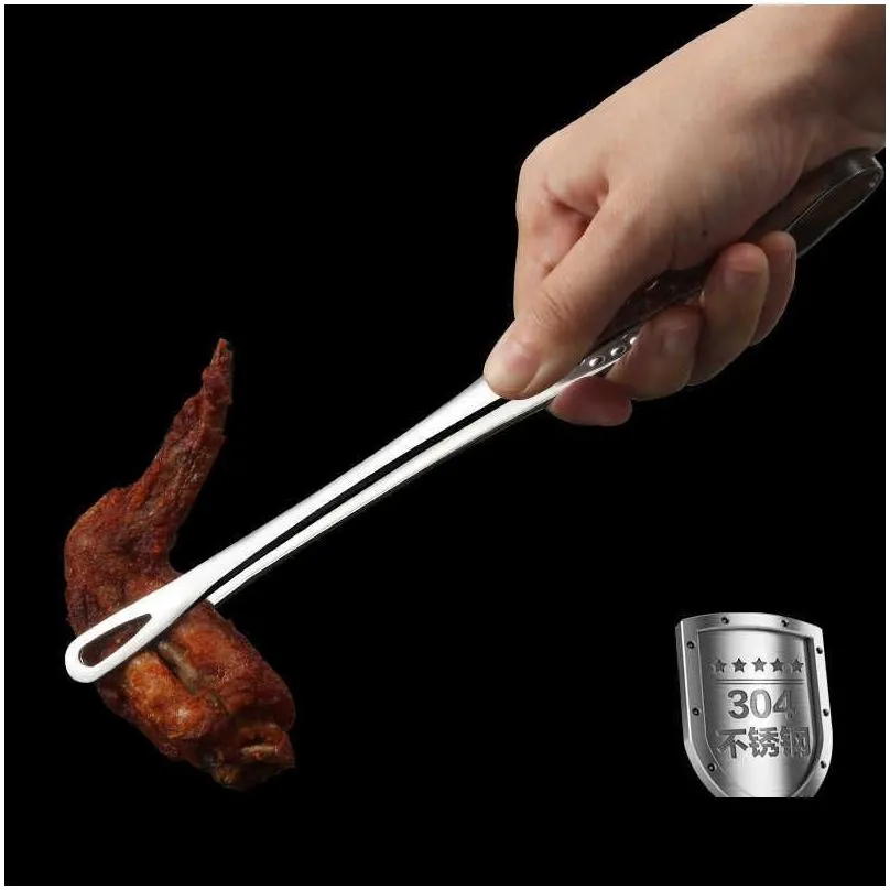  1pc stainless steel coffee sugar clip long handle tweezer clamp steak bread clips coffee tea clips kitchen bar tool supply