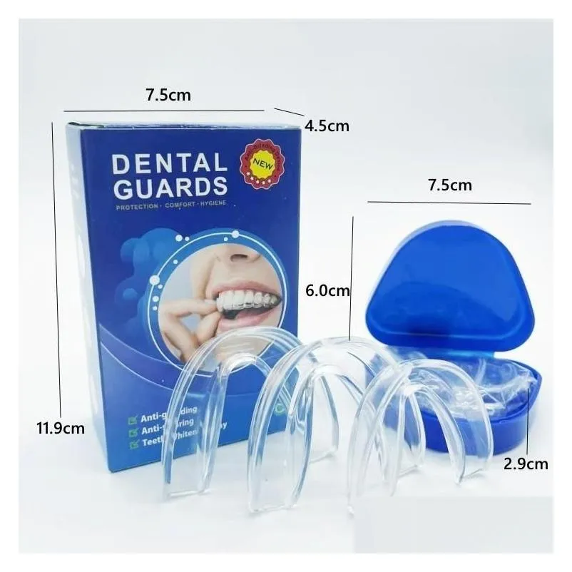 Professional Dental Guard Pack of 4 New Upgraded Anti Grinding Dental Night Guard Stops Bruxism Eliminates Teeth Clenching