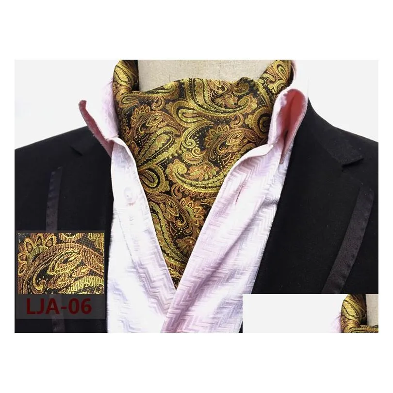 Fashion Retro Paisley Men ties Wedding Formal Cravat British Style Gentleman Silk Suit Scarves Business Nectie
