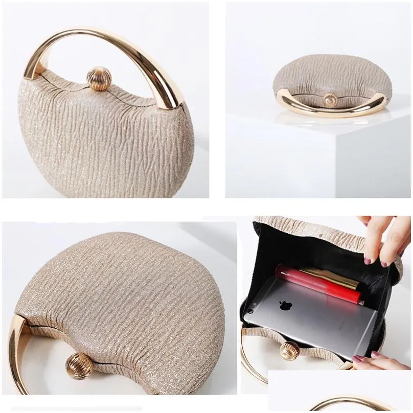 Women`s Wedding Clutch Evening Bag Small Female Handbag Luxury Wedding Bridal Purse Chain Party Shoulder Bag