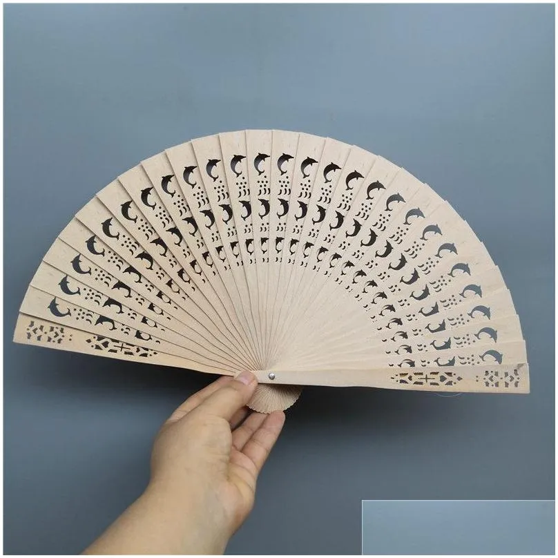 Personalized Folding Paper Fans Customized Wedding Guests Gifts Birthday Parties Baby Baptism Country Home Decoration