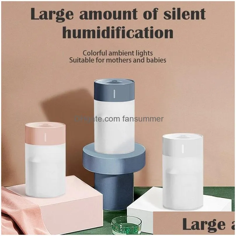 new humidifier household usb atmosphere lamp desktop intelligent large capacity aromatherapy gift humidifier