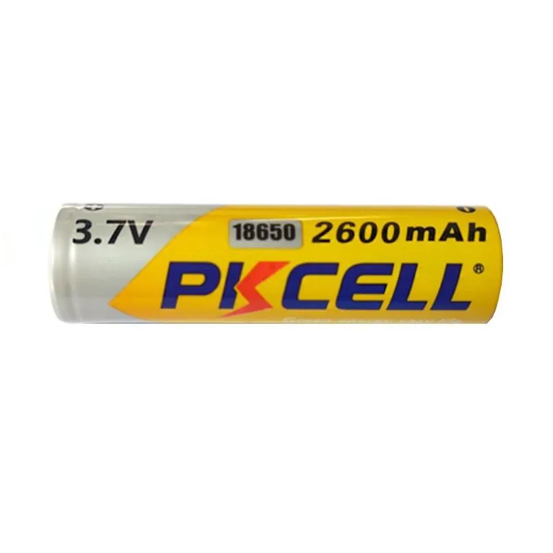 pkcell 18650 battery 2600mah rechargeable lithium battery for micro phone computer electric skate