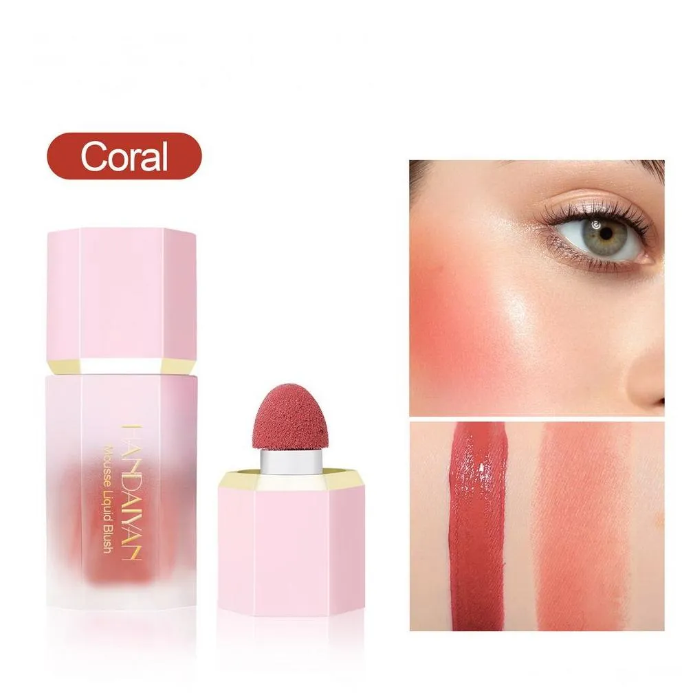 Handaiyan makeup cream blush liquid blusher Long-lasting Natural Easy to Wear pigmented face make up